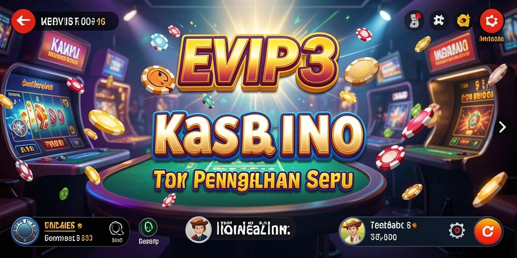 Tampilan gameplay menarik dari EVIP3 dengan fitur kasino modern.