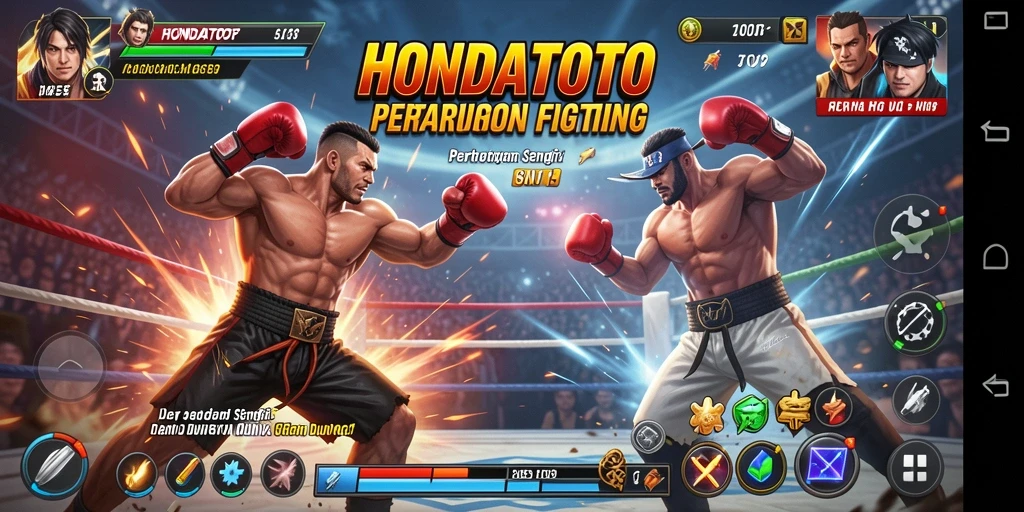 Tampilan aksi nyata dari gameplay HONDATOTO yang mendebarkan.
