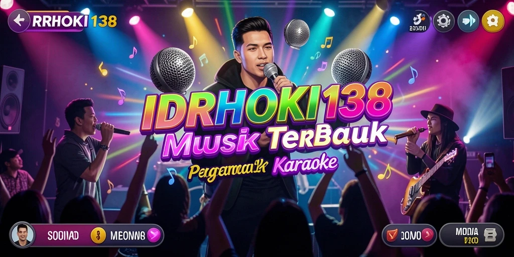 Tampilan gameplay <strong>IDRHOKI138</strong> menunjukkan pengguna bersenang-senang bernyanyi.