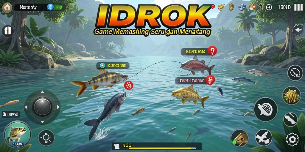 Tangkapan ikan yang menakjubkan di permainan IDROK.