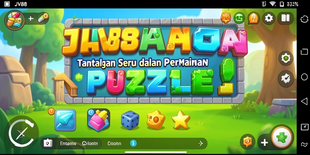 Tampilan seru dari gameplay JV88 yang menantang pikiran.