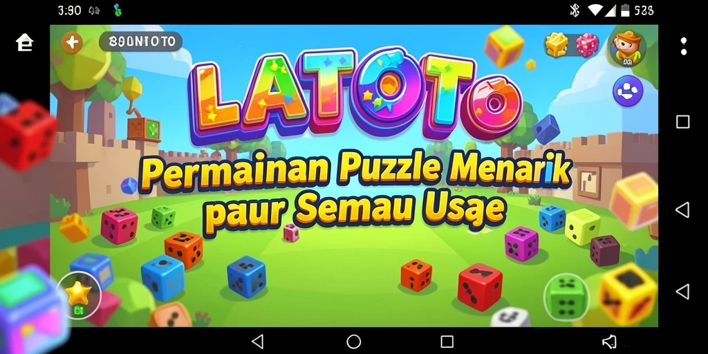 Tampilan menarik dari gameplay Puzzle di LATOTO.