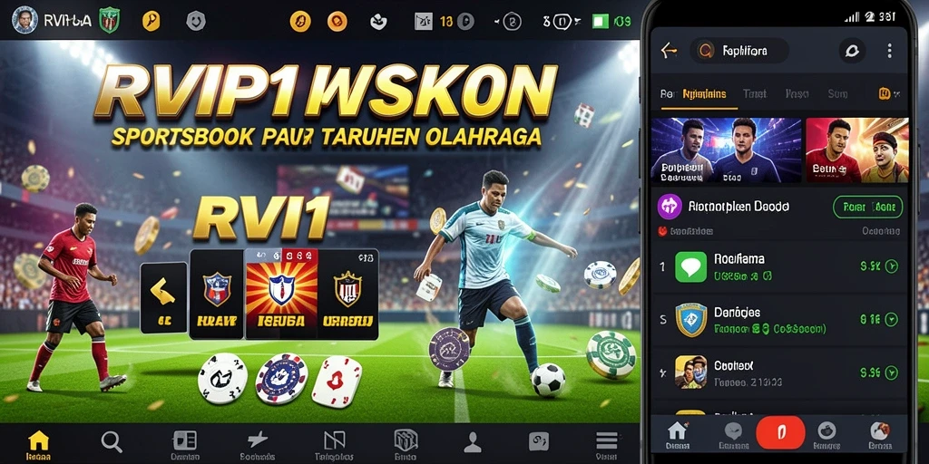 Tampilan screenshot utama dari gameplay Sportsbook yang seru di RVIP1.