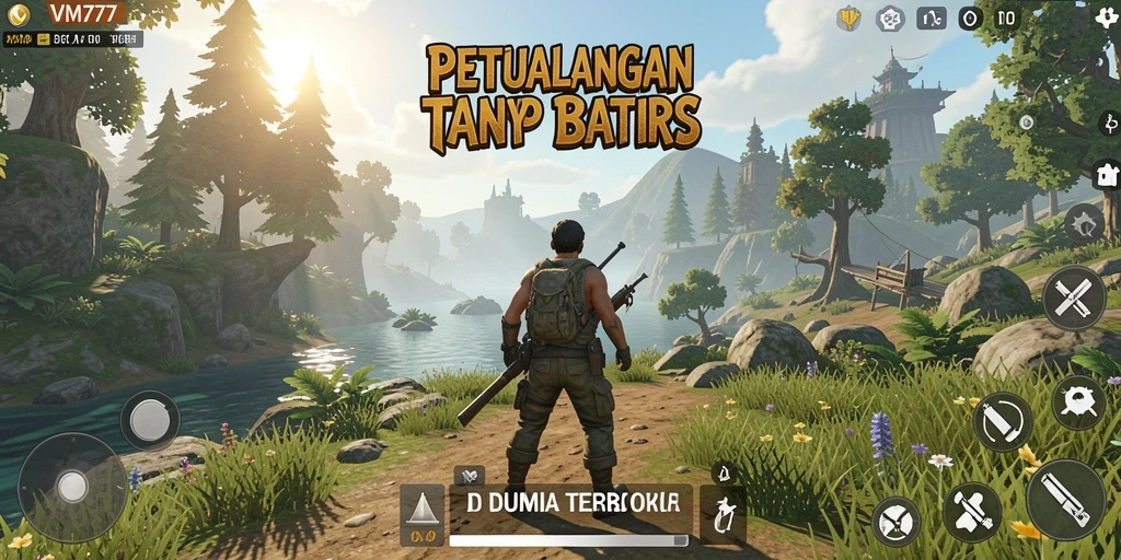 Tampilan gameplay yang menakjubkan dari dunia terbuka VM777.