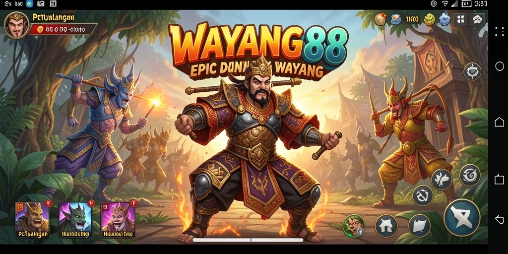 Tangkapan layar dari gameplay menakjubkan WAYANG88 di dunia petualangan.