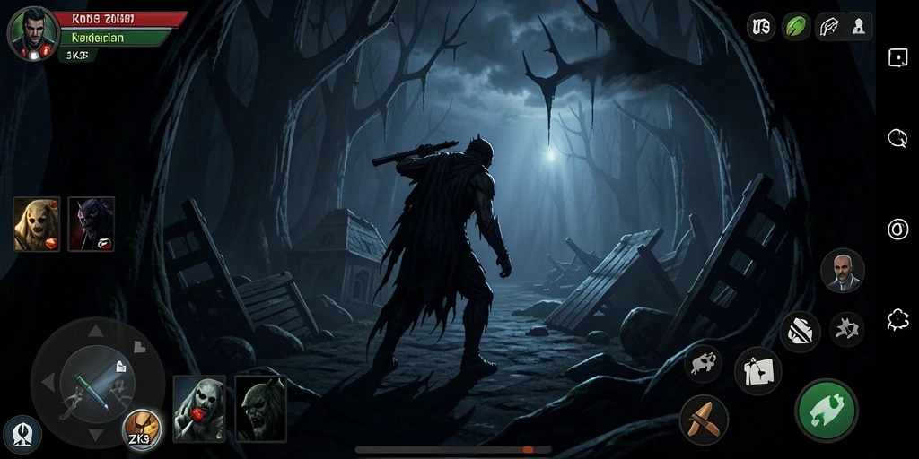 Gameplay ZK3 yang mencekam dengan nuansa horor yang kental.